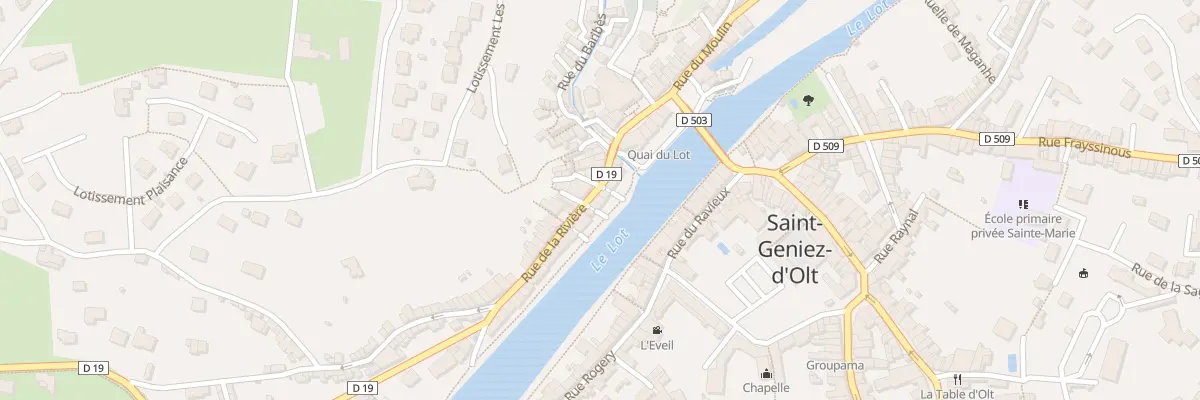 Plan du 11 Rue de la Rivière à Saint Geniez d’Olt et d’Aubrac