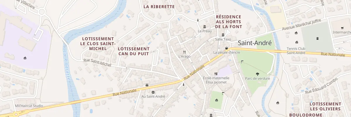 Plan du 14 Rue de la Paix à Saint-André