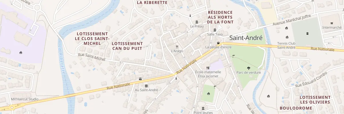 Plan du 10 Rue de la Paix à Saint-André