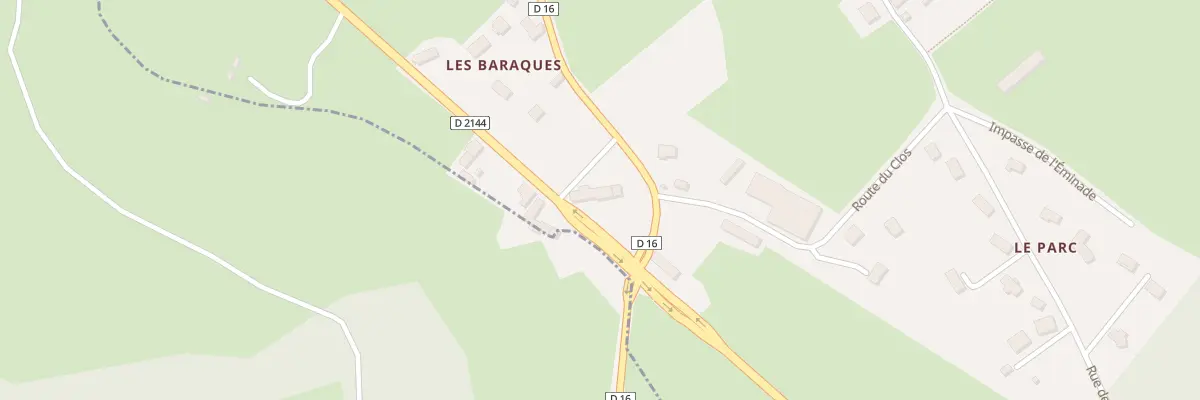 Plan du 5229 Les Baraques à Pouzol