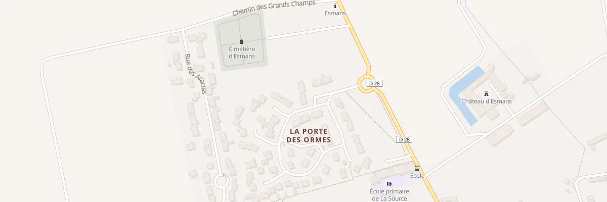 Plan du 4 Rue de la Porte des Ormes à Esmans