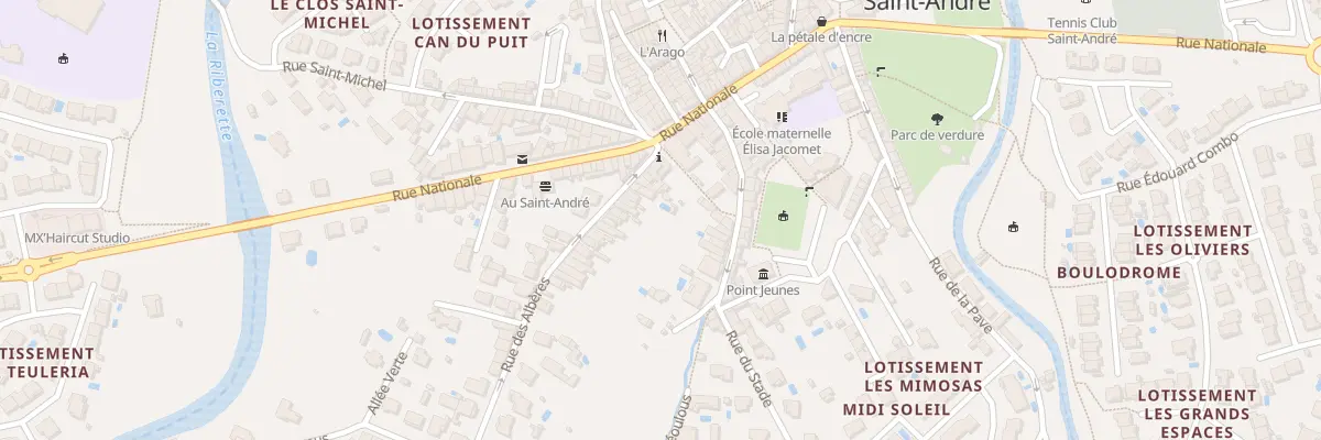 Plan du 14 Rue des Alberes à Saint-André
