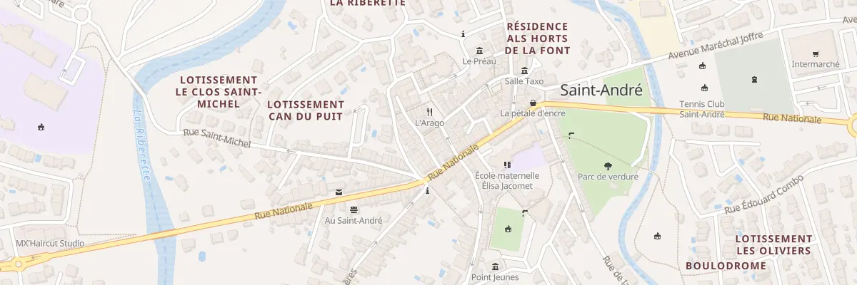 Plan du 5 Rue de la Paix à Saint-André