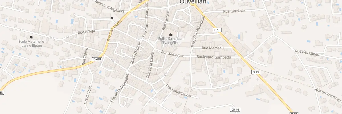 Plan du 10 Rue Saint-just à Ouveillan