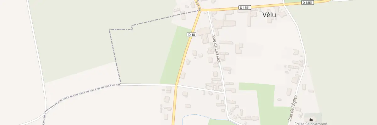 Plan du 4 Rue de Bertincourt à Vélu
