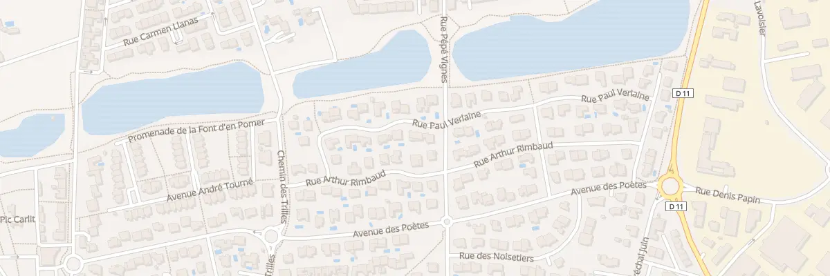 Plan du 25 Rue Paul Verlaine à Elne