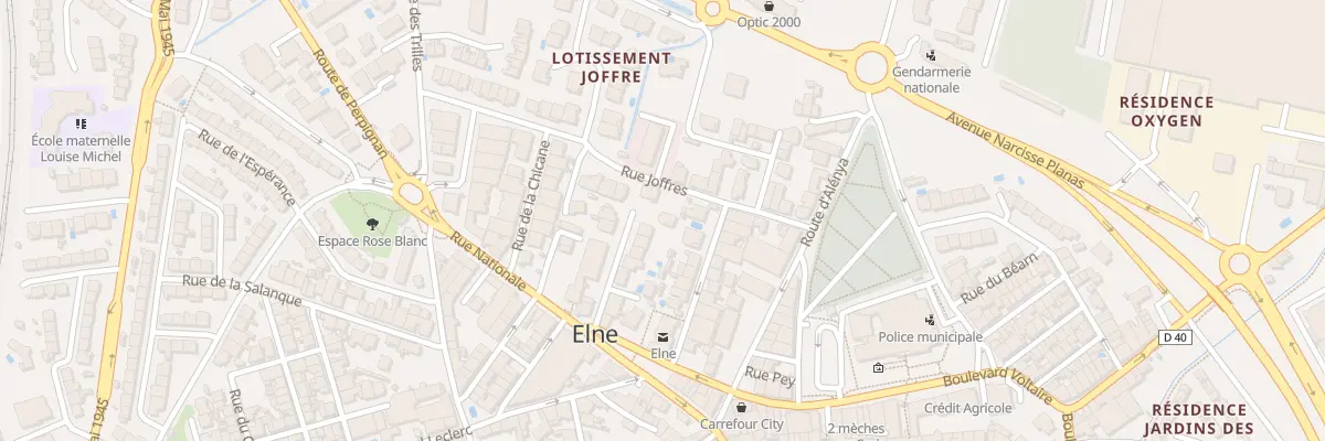 Plan du 14 Imp Richier à Elne
