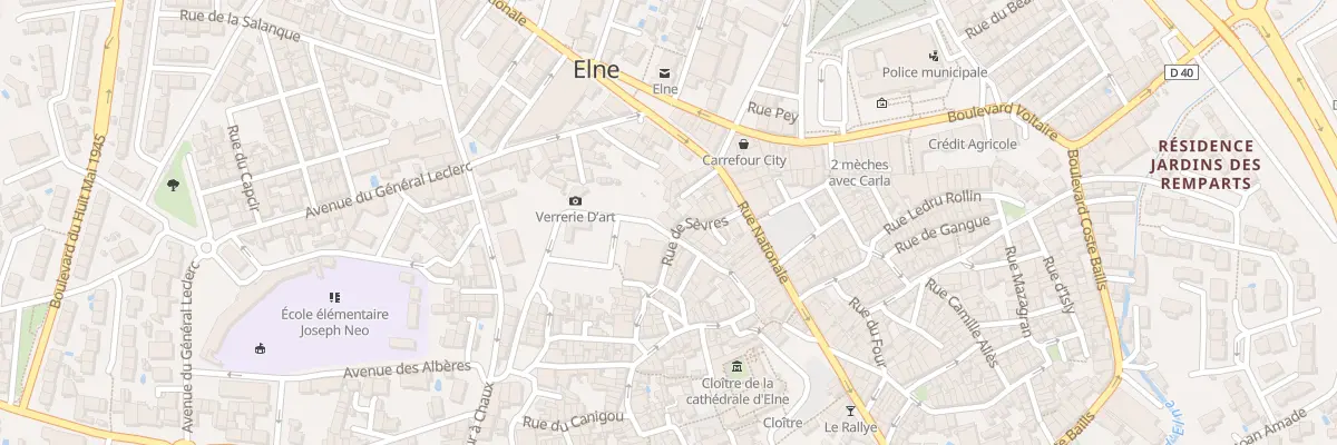 Plan du 2 Rue du Couvent à Elne