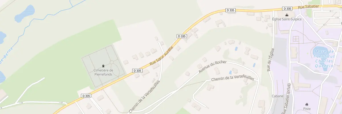 Plan du 14 Av du Rocher à Pierrefonds