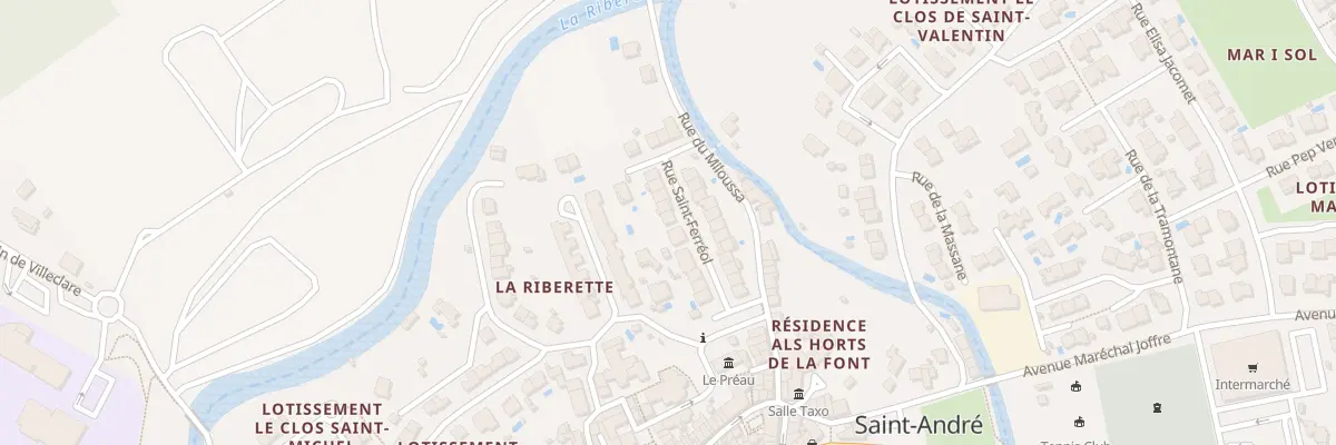 Plan du 14 Rue St Ferreol à Saint-André