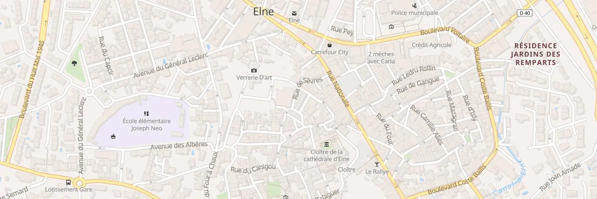 Plan du 6 Rue de Sevres à Elne