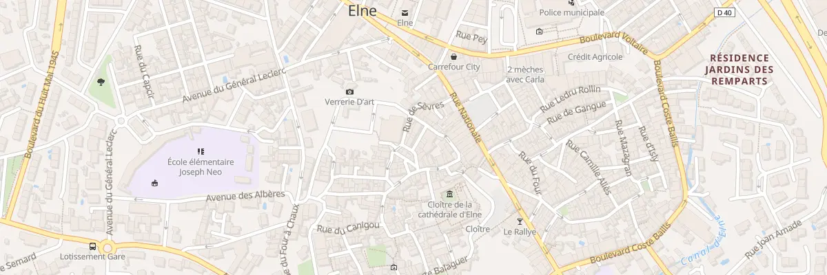 Plan du 6 Rue d’Alger à Elne