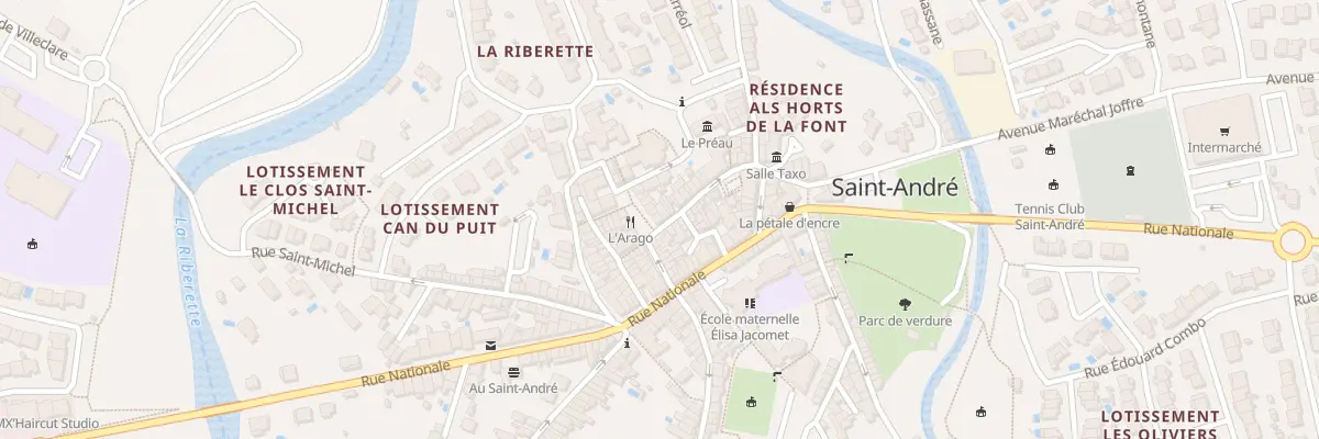 Plan du 2 Rue de la Republique à Saint-André