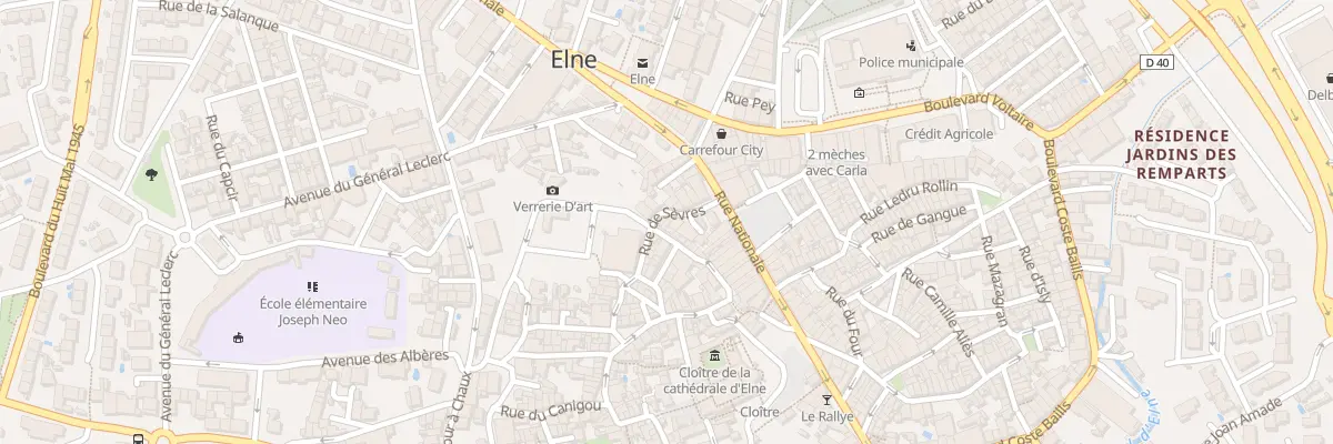Plan du 12 Rue de Sevres à Elne