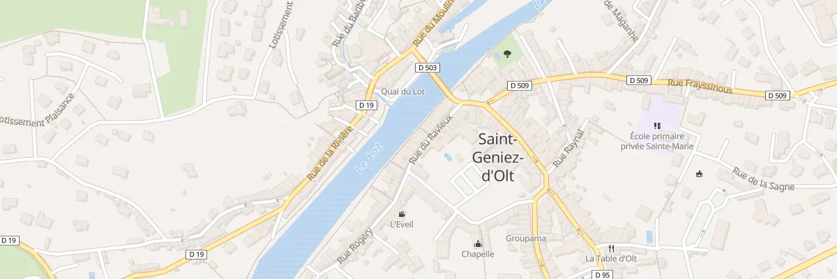 Plan du 20 Rue du Ravieux à Saint Geniez d’Olt et d’Aubrac