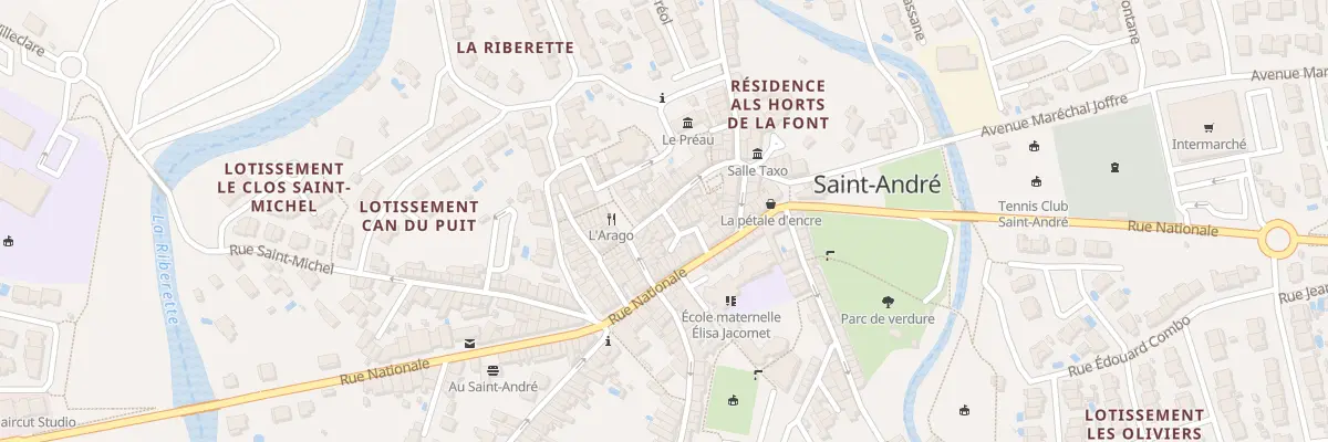 Plan du 7 Rue de la Republique à Saint-André
