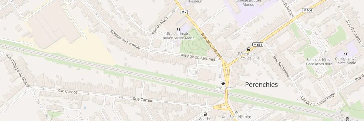 Plan du 9 Av du Kemmel à Pérenchies