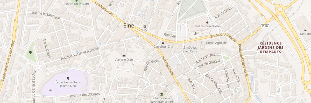 Plan du 71 N Rte Nationale à Elne