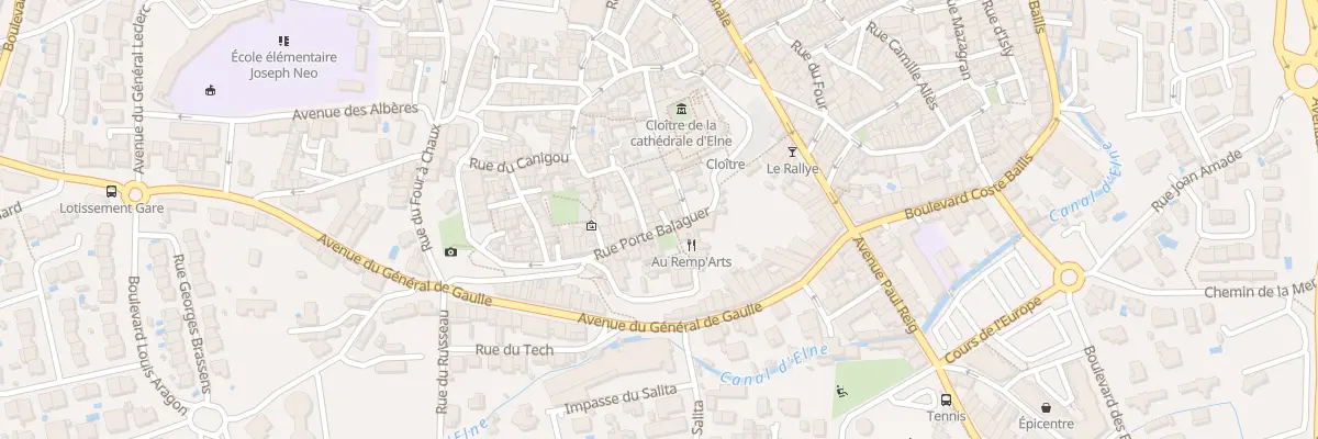 Plan du 20 Rue Porte Balaguer à Elne