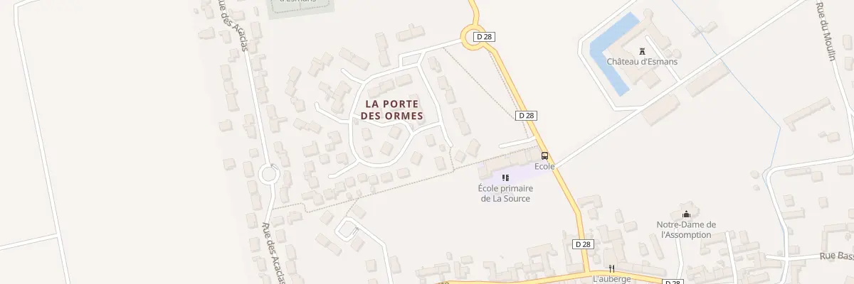 Plan du 32 Rue de la Porte des Ormes à Esmans