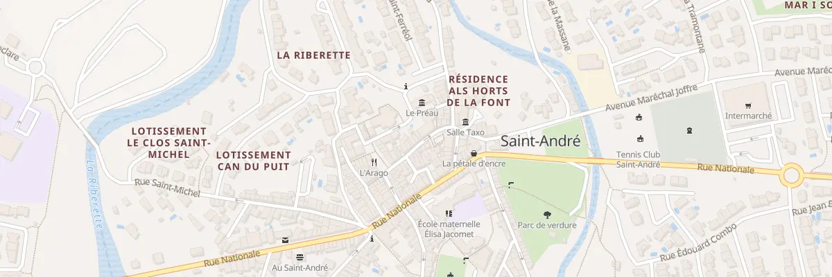 Plan du 16 Rue de la Republique à Saint-André