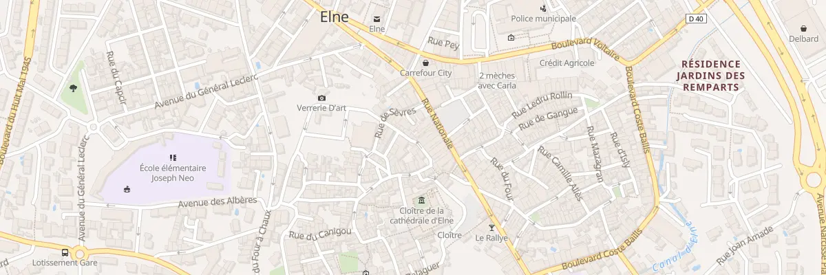 Plan du 11 Rue de Paris à Elne