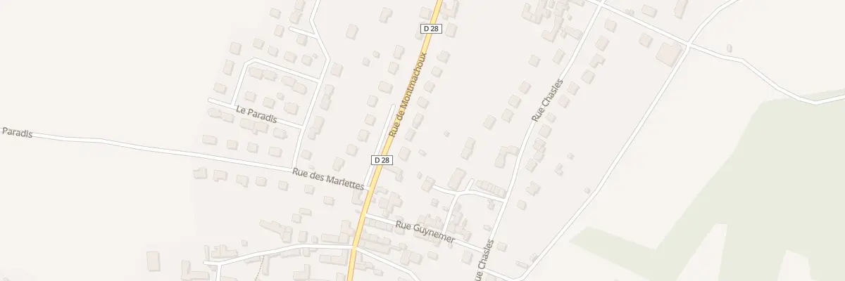 Plan du 40 Rte de Montmachoux à Voulx