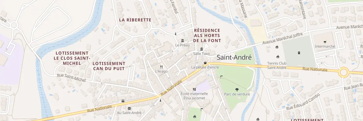 Plan du 13 Rue de la Republique à Saint-André