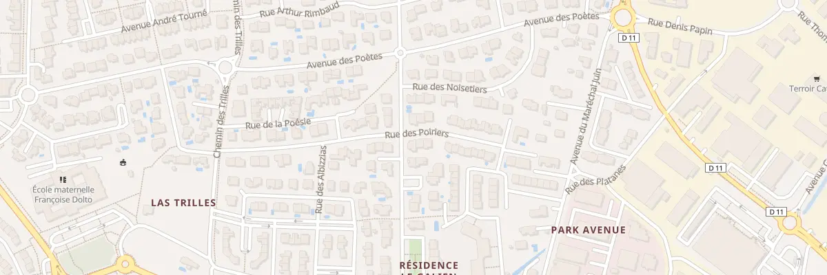 Plan du 20 Rue des Poiriers à Elne