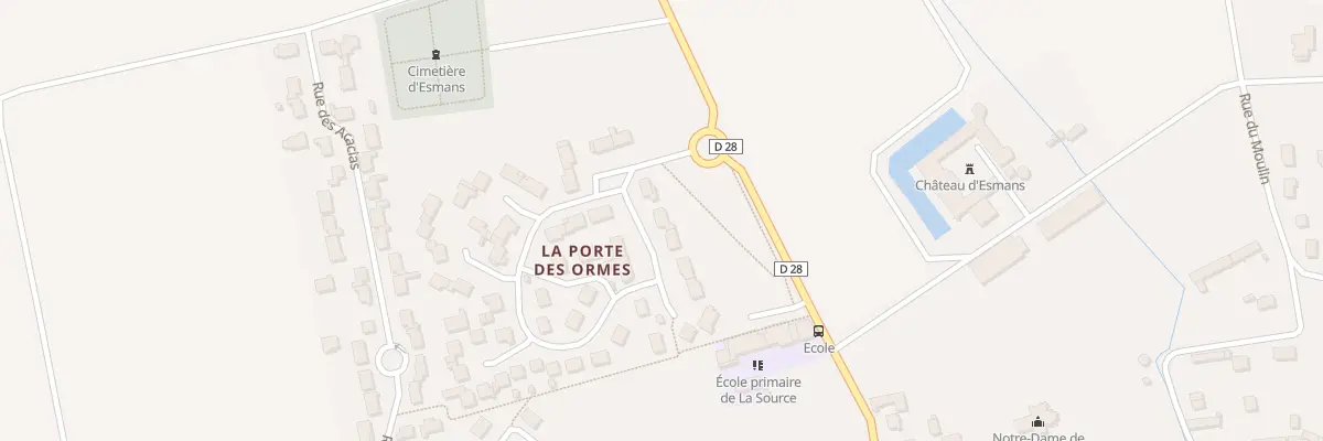 Plan du 39 Rue de la Porte des Ormes à Esmans