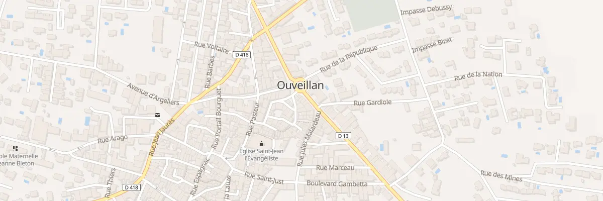 Plan du 4 Av de Narbonne à Ouveillan