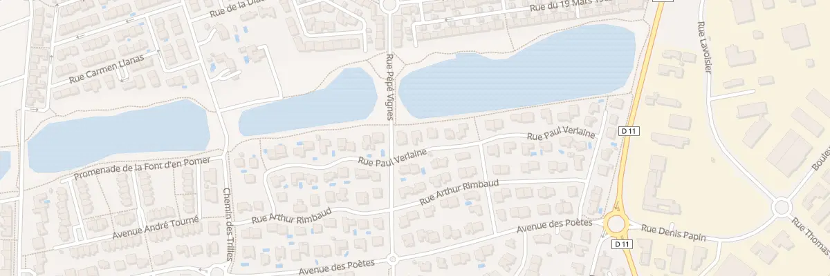 Plan du 42 Rue Paul Verlaine à Elne