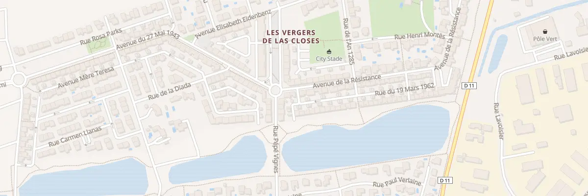Plan du 75 Av Resistance à Elne