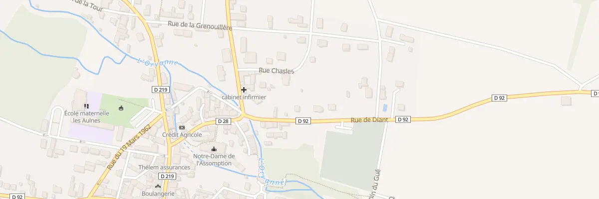 Plan du 5 Rte de Diant à Voulx