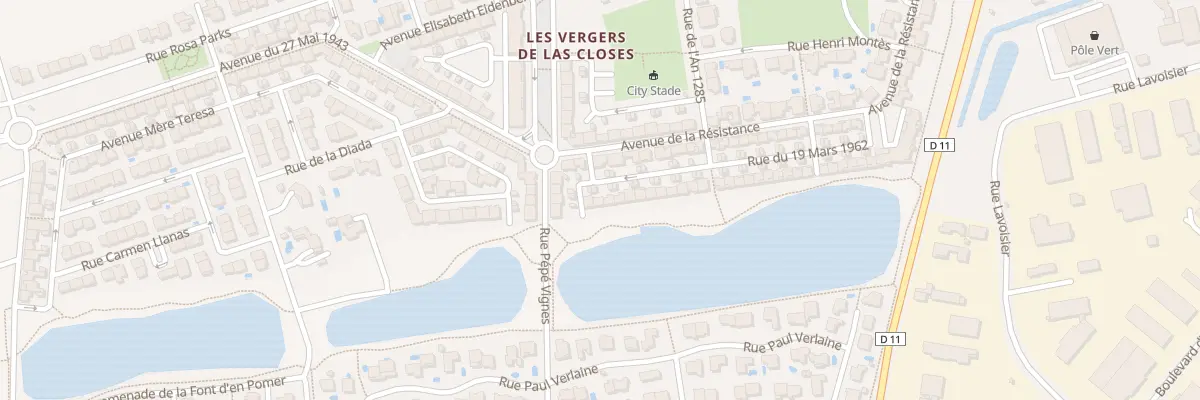 Plan du 21 Rue de la Commune de Paris à Elne