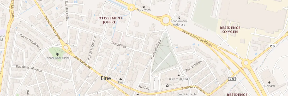 Plan du 2 Rue de la Tuilerie à Elne