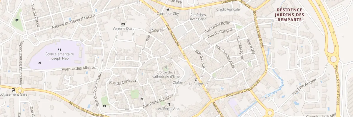 Plan du 2 Rue des Trois Portalets à Elne