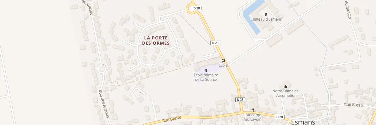 Plan du 34 Rue de la Porte des Ormes à Esmans