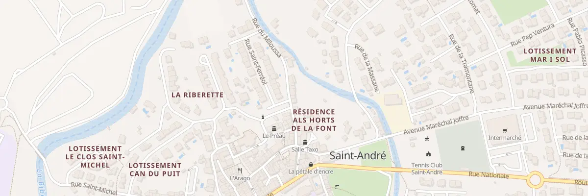 Plan du 1 Rue Miloussa à Saint-André