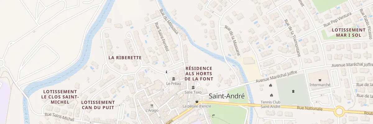 Plan du 1E Rue Miloussa à Saint-André