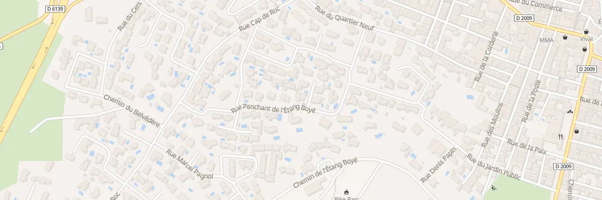 Plan du 18 Rue Penchant de l’Etang Boye à Sigean