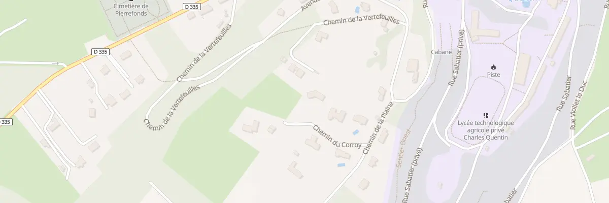 Plan du 7 Che du Corroy à Pierrefonds