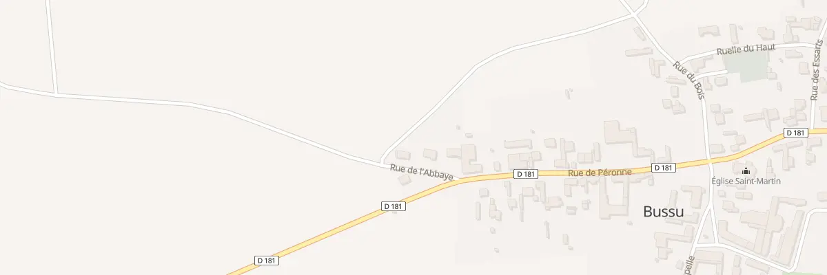 Plan du 8 Rue de l’Abbaye à Bussu