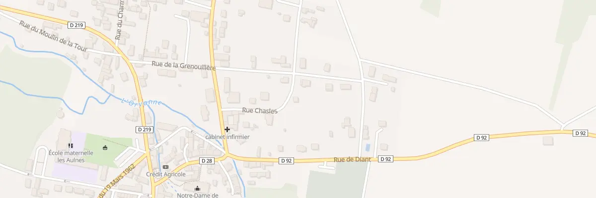 Plan du 6 Rue Chasles à Voulx