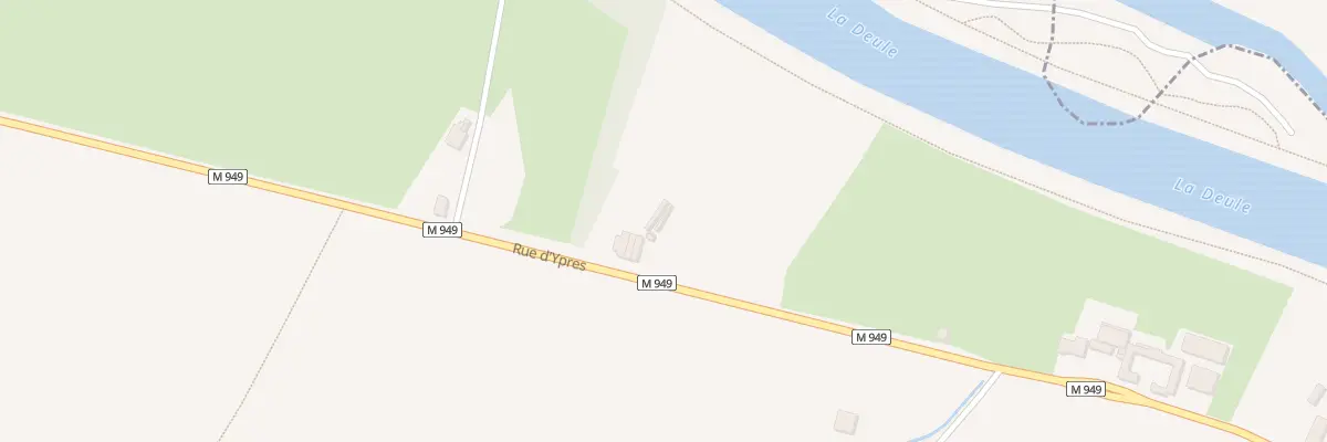 Plan du 1948 Rue d’Ypres à Quesnoy-sur-Deûle