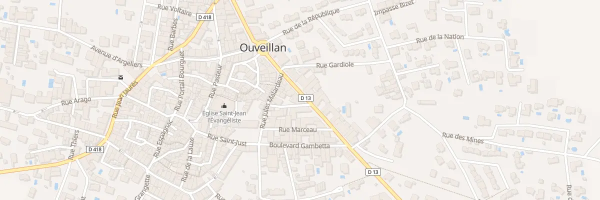 Plan du 16 Av de Narbonne à Ouveillan