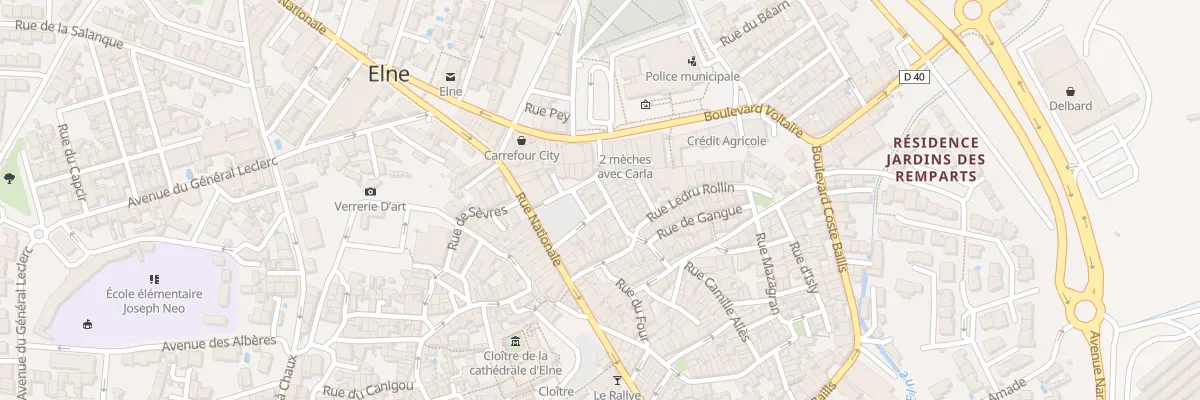 Plan du 11 Rue Porte de Perpignan à Elne