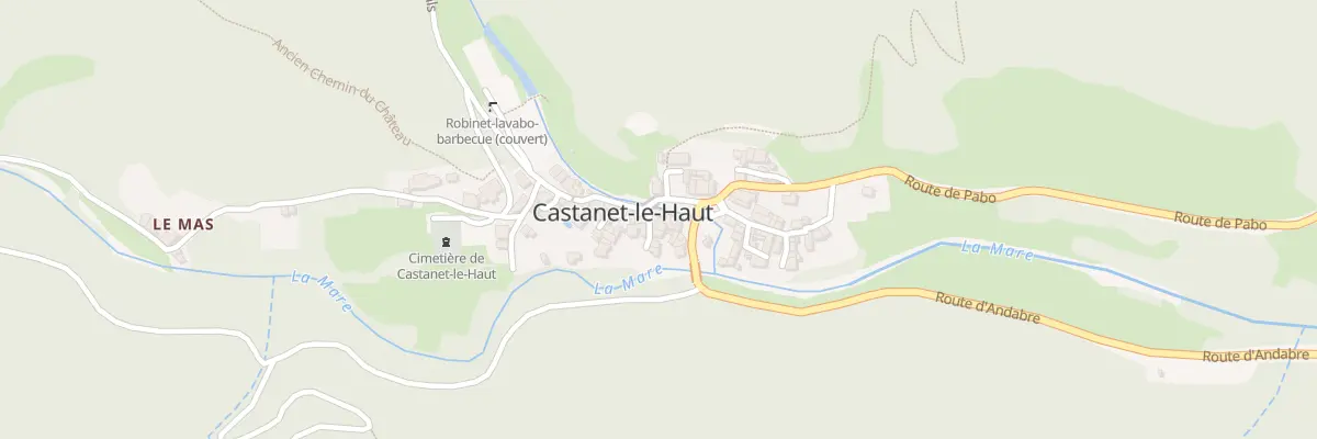 Plan du 1 Rue de la Mairie à Castanet-le-Haut