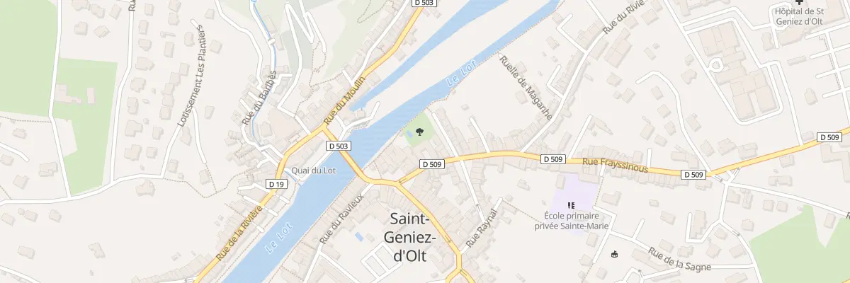 Plan du 7 Rue Hygonnet à Saint Geniez d’Olt et d’Aubrac