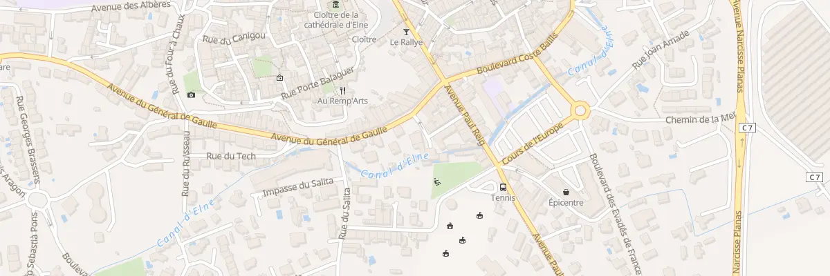 Plan du 2 Rue du Moulin à Elne